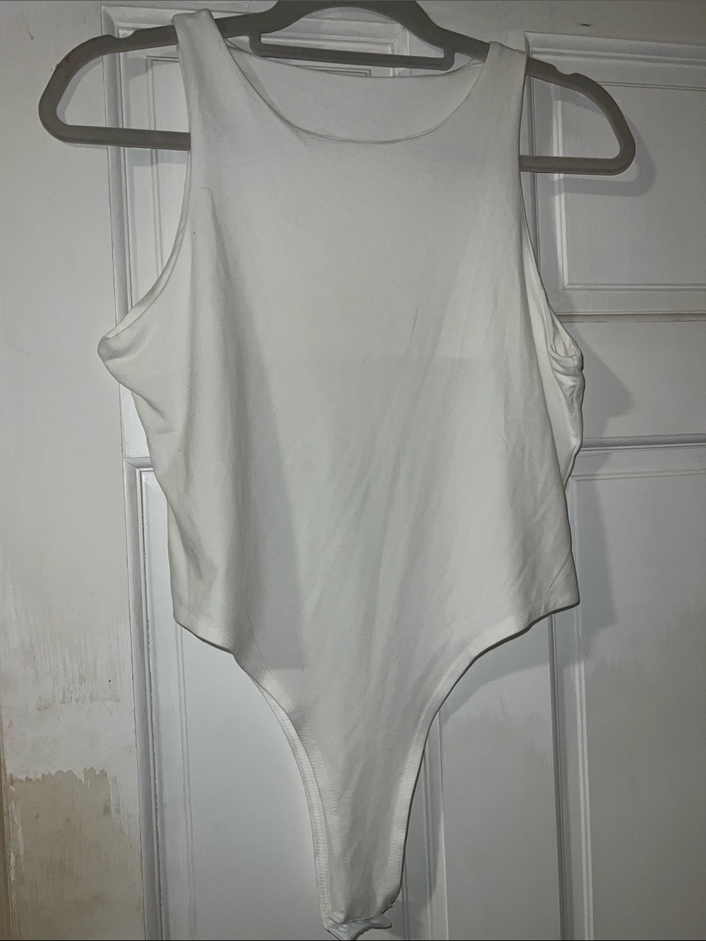 Classic White Women's Scoop Neck Bodysuit
